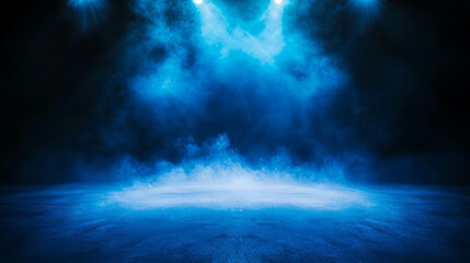 Dreamy ethereal blue light background for creative design and visual projects