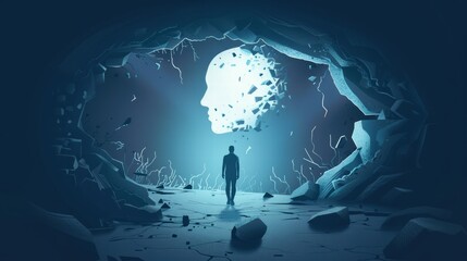 A person rebuilding a new life after war, finding strength and inner peace.