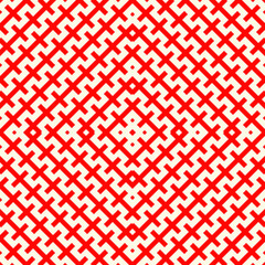 Seamless surface pattern design with ethnic embroidery ornament. Repeated zipper lines wallpaper. Zigzag stripes. Jagged linear motif. Digital paper for page fills, web designing, textile print.