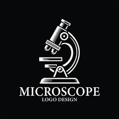 Microscope Vector Logo Design