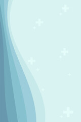 Abstract blue healthcare background with medical crosses symbolizing wellness and care