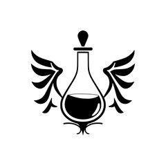 The Alchemist's Flask: A Visual Symphony of Wings and Elixir.