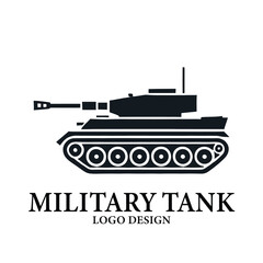 Fototapeta premium Military Tank Vector Logo Design