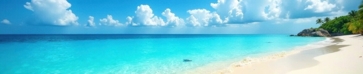 Deep blue Indian Ocean under flawless sky, pristine beach unseen , summer, sky, perfect