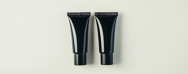 Mock-up cosmetic tube packaging on a white background