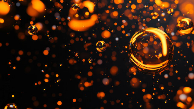 Ethereal abstract background of floating sand particles in suspended animation for creative design - Powered by Adobe