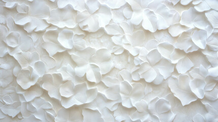 Elegant floral wallpaper design with delicate white petal texture for interior decoration