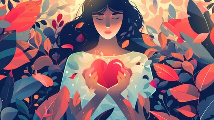 Practicing self compassion boosts self-esteem and enhances mental well-being.