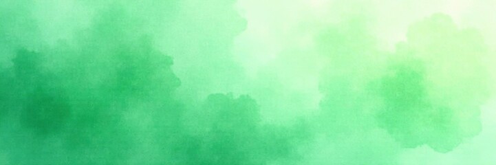 Naklejka premium Subtle green watercolor wash, soft ethereal texture, healing, vignette