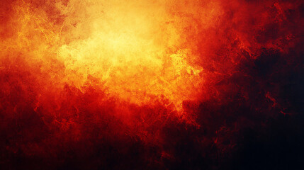 Fototapeta premium A vibrant abstract background with shades of yellow, burnt orange, red, fiery tones, golden brown, and black, symbolizing warmth, energy, passion, transformation, and modern artistic expression
