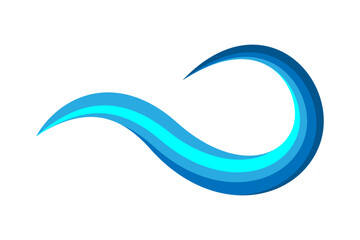 BLUE colorful wave spalsh swoosh vector