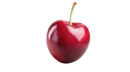 Red cherry isolated on white background