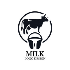 Milk Vector Logo Design