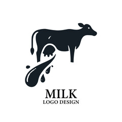 Milk Vector Logo Design