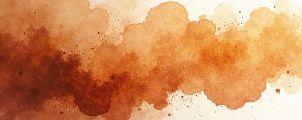 Rich, textured brown watercolor wash, abstract blotches , vintage, texture, stylish