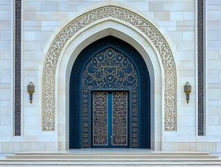 Ornate Mosque Entryway