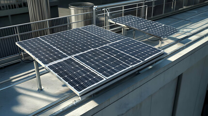 Solar Panels on Building Roof