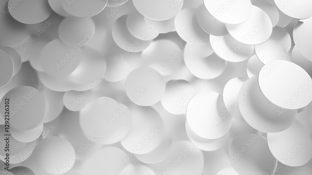 Poster grayscale gradient with textured bokeh circles for modern design backgrounds