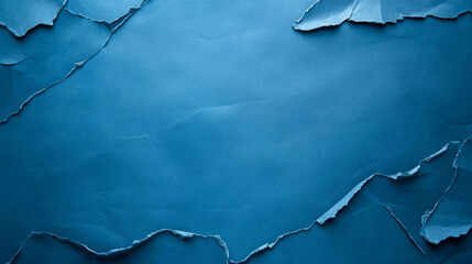 Naklejka premium Grungy blue torn paper texture background for creative design projects