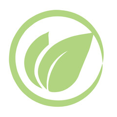 Obraz premium Green tea leaf icons