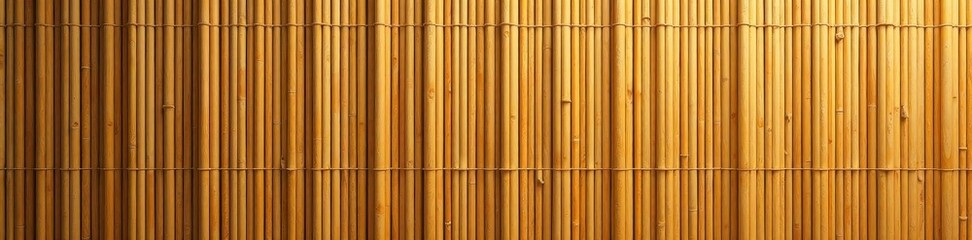 Fototapeta premium Close-up view of bamboo wall, intricate detail, background, Asian