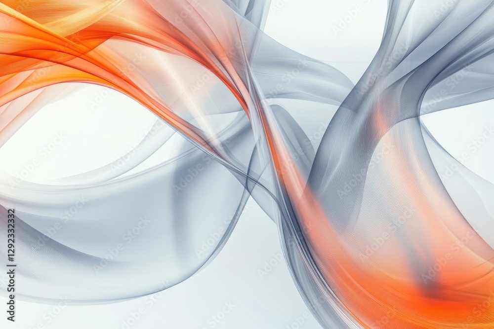 Poster Colorful abstract swirls create a dynamic flow of energy and movement in a creative design landscape. Generative AI
