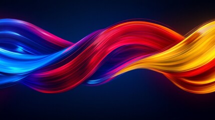 Obraz premium Abstract Colorful Fluid Wave Background with Dynamic Motion and Vibrant Light Effects