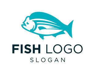 Logo design about Fish on a white background. created using the CorelDraw application.