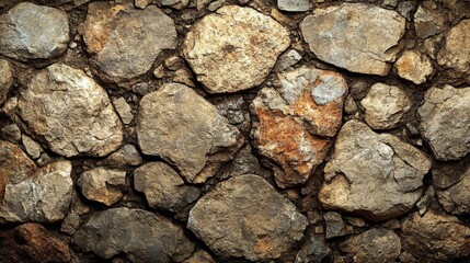 Fototapeta premium Close Up Rustic Stone Wall Texture