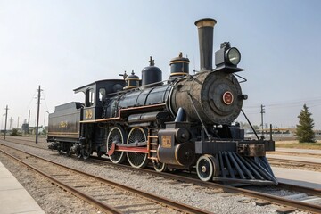 Obraz premium old steam locomotive