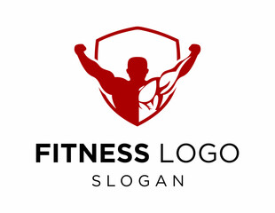 Logo design about Fitness on a white background. created using the CorelDraw application.