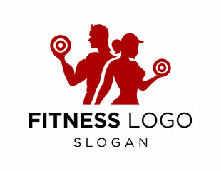 Logo design about Fitness on a white background. created using the CorelDraw application.