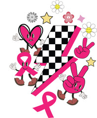 Breast cancer mega bundle, tackle breast cancer, cancer fight, wear pink, Hope, race, pink out dalmatian dots, support squad, tackle breast cancer, cancer fight, wear pink, Cancer awareness, football