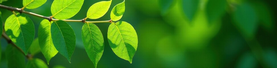 Fototapeta premium Freshly harvested Siamese neem leaves with stems, foliage,