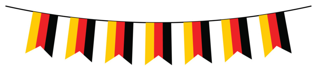 Vertical Bunting with Seven Germany Flag Europe Country