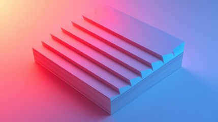 Abstract Geometric Shapes with Gradient Lighting and Shadows