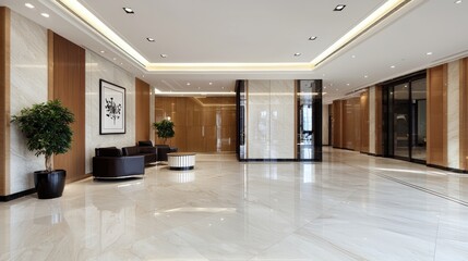 Obraz premium Modern Business Lobby Interior