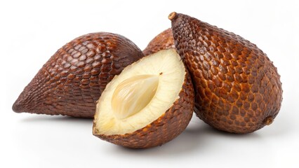 Salak Fruit, Snake Fruit, Three Fruits, One Sliced