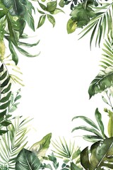 Naklejka premium frame for botanical background, poster, card 