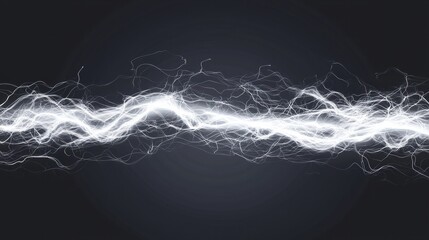Abstract Light Effect with Dynamic Energy Flow on Dark Background
