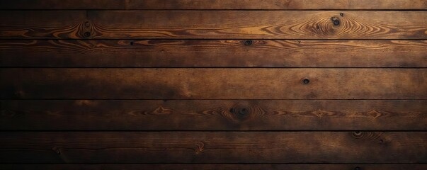 Naklejka premium Deep brown wood, rich grain, seamless texture, background, design, dark brown wood