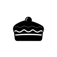 Black and white image of baked food