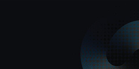 Dark blue abstract background with lines and sprinkling of shining geometric dots. Today's shiny blue