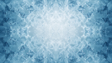 A blue background with a pattern of ice and water