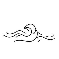 Obraz premium oriental wave illustration