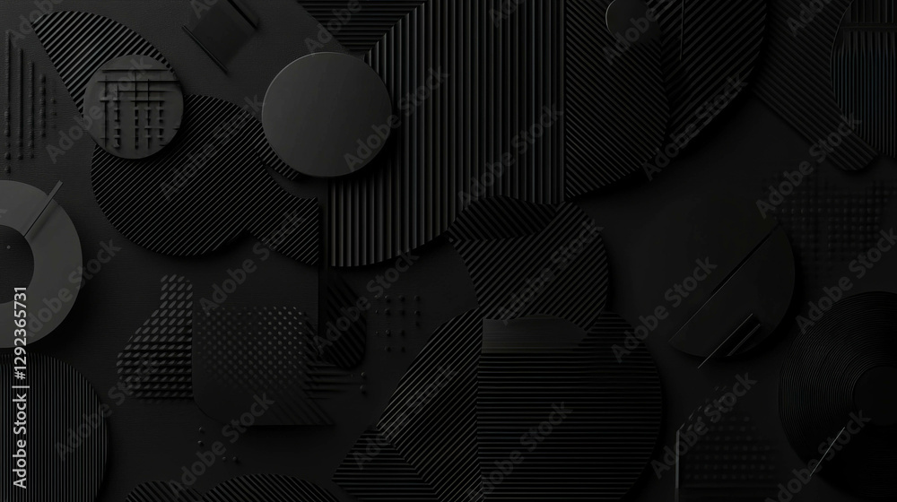 Poster abstract geometric background with overlapping circles and triangles for modern design