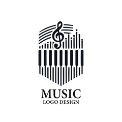 Music Vector Logo Design 