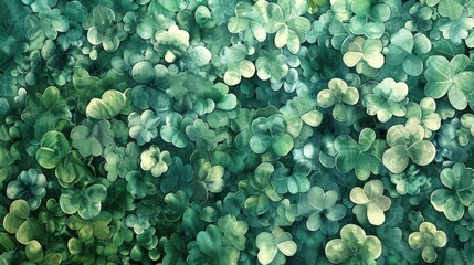 Abstract Green Leaf Texture Background