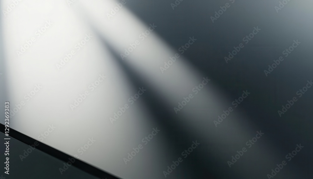 Aufkleber Abstract interplay of light and shadow on a smooth surface, creating a minimalist geometric design