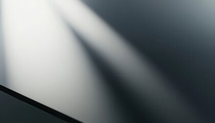 Abstract interplay of light and shadow on a smooth surface, creating a minimalist geometric design